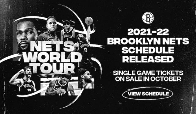 V站体育新闻-篮网新赛季赛程前紧后松 揭幕战圣诞夜成全美焦点